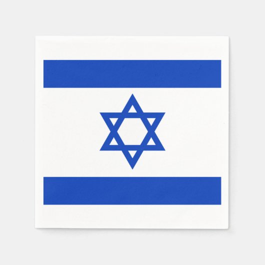Israëlische vlag Napkins Servet (Voorkant)