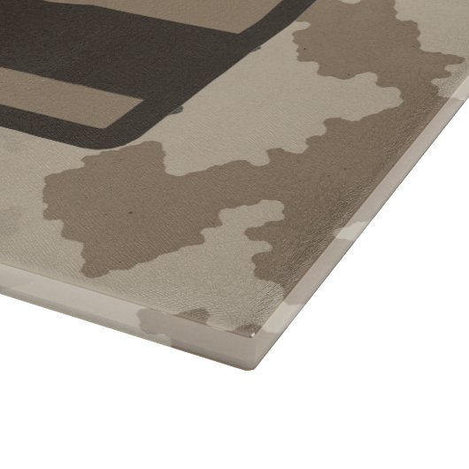 Israëlische vlag op woestijn - camo snijplank (Hoek)