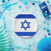 Israëlische vlag papieren bordje (Feest)