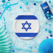 Israëlische vlag papieren bordje (Feest)