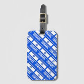 Israëlische vlag patroon bagagelabel (Voorkant (verticaal))