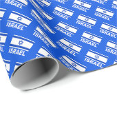 Israëlische vlag patroon cadeaupapier (Rol Hoek)