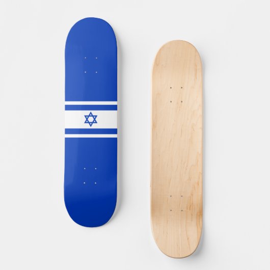 Israëlische vlag persoonlijk skateboard (Voorkant)