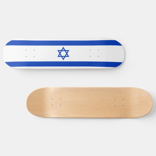Israëlische vlag persoonlijk skateboard (Horizontaal)