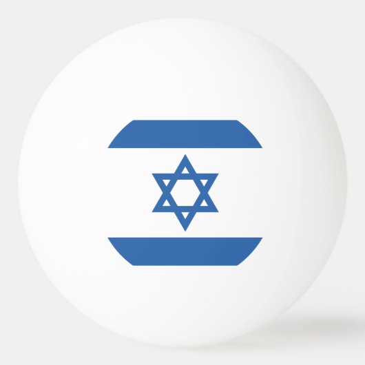 Israëlische vlag pingpongbal (Voorkant)
