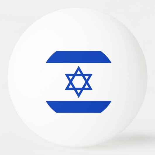 Israëlische vlag pingpongbal (Achterkant)