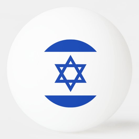 Israëlische vlag pingpongbal (Voorkant)