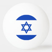 Israëlische vlag pingpongbal (Achterkant)