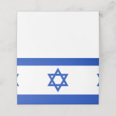 Israëlische vlag plaatskaartje (Buitenkant ongevouwen)