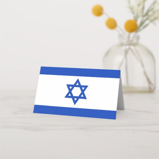 Israëlische vlag plaatskaartje (Voorkant)