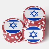 Israëlische vlag poker chips (Opstapeling)
