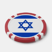Israëlische vlag poker chips (Enkel)