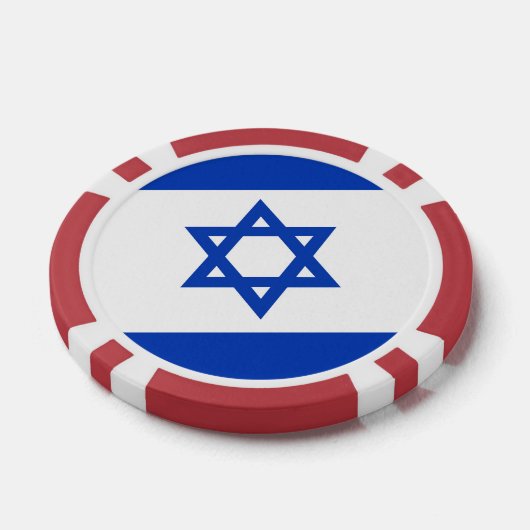 Israëlische vlag poker chips (Enkel)