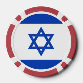 Israëlische vlag poker chips (Achterkant)