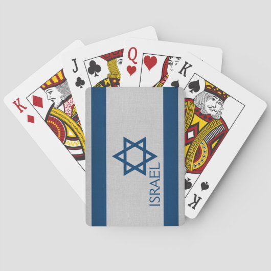Israëlische vlag pokerkaarten (Achterkant)