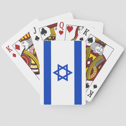 Israëlische vlag pokerkaarten (Achterkant)
