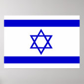 Israëlische vlag poster (Voorkant)