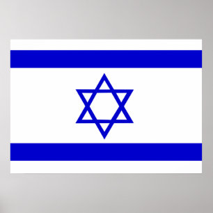 Israëlische vlag poster