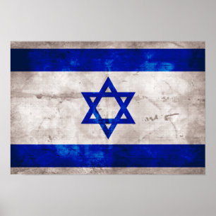 Israëlische vlag poster