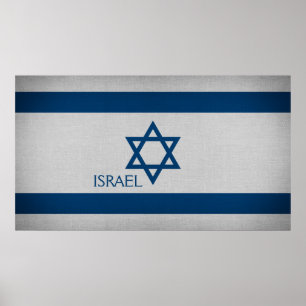 Israëlische vlag poster