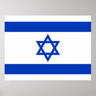 Israëlische vlag poster