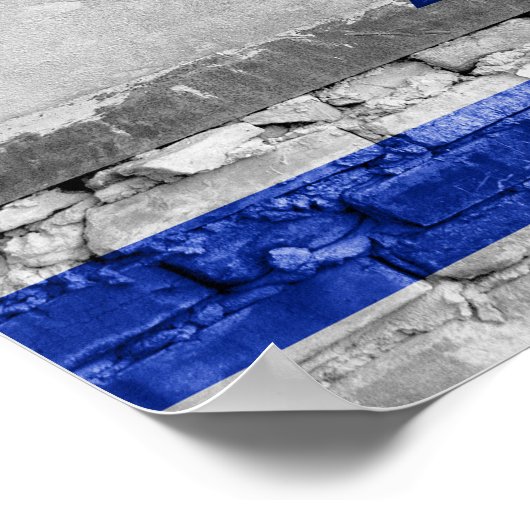 Israëlische vlag poster (Hoek)