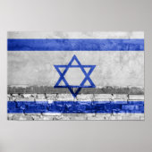 Israëlische vlag poster (Voorkant)