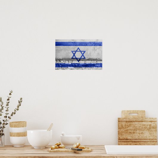 Israëlische vlag poster (Keuken)