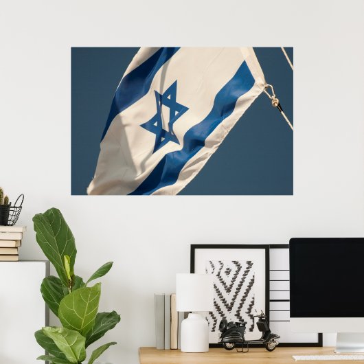 Israëlische vlag poster (Thuiskantoor)