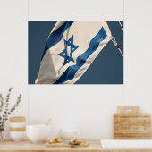 Israëlische vlag poster (Keuken)