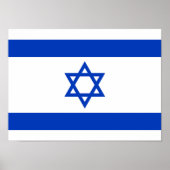 Israëlische vlag poster (Voorkant)