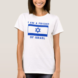 Israëlische Vlag Pro-Israël Vriend van Israël Vrou T-shirt