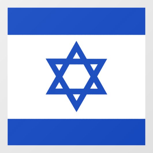 Israëlische vlag raamsticker (Vel)