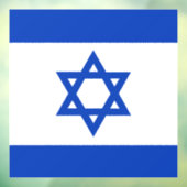 Israëlische vlag raamsticker (Vel 3)