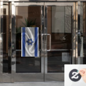 Israëlische vlag raamsticker (Kantoordeur)
