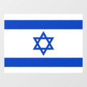 Israëlische vlag raamsticker (Vel)