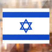 Israëlische vlag raamsticker (Vel 2)