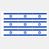 Israëlische vlag rechthoekig labels (Vel)