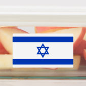 Israëlische vlag rechthoekig labels (Aangebracht)