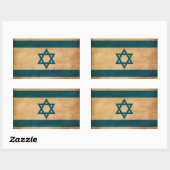 Israëlische vlag rechthoekige sticker (Vel)