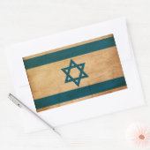 Israëlische vlag rechthoekige sticker (Envelop)