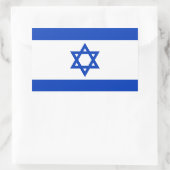 Israëlische vlag rechthoekige sticker (Tas)