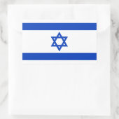 Israëlische vlag rechthoekige sticker (Tas)
