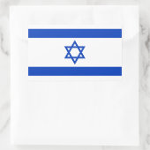 Israëlische vlag rechthoekige sticker (Tas)