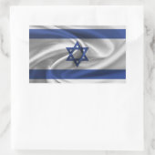 Israëlische vlag rechthoekige sticker (Tas)