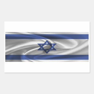 Israëlische vlag rechthoekige sticker