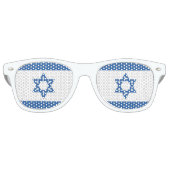 Israëlische vlag retro zonnebril (Voorkant)