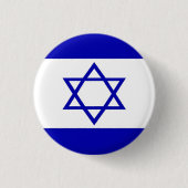 Israëlische vlag ronde button 3,2 cm (Voorkant)