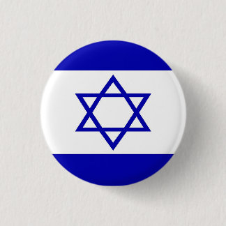 Israëlische vlag ronde button 3,2 cm