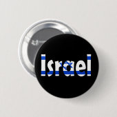 Israëlische vlag ronde button 5,7 cm (Voorkant /achterkant)